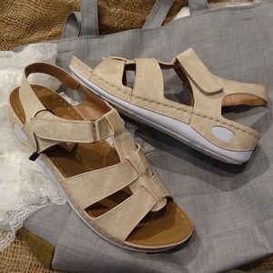Beige Easy Go Sandals